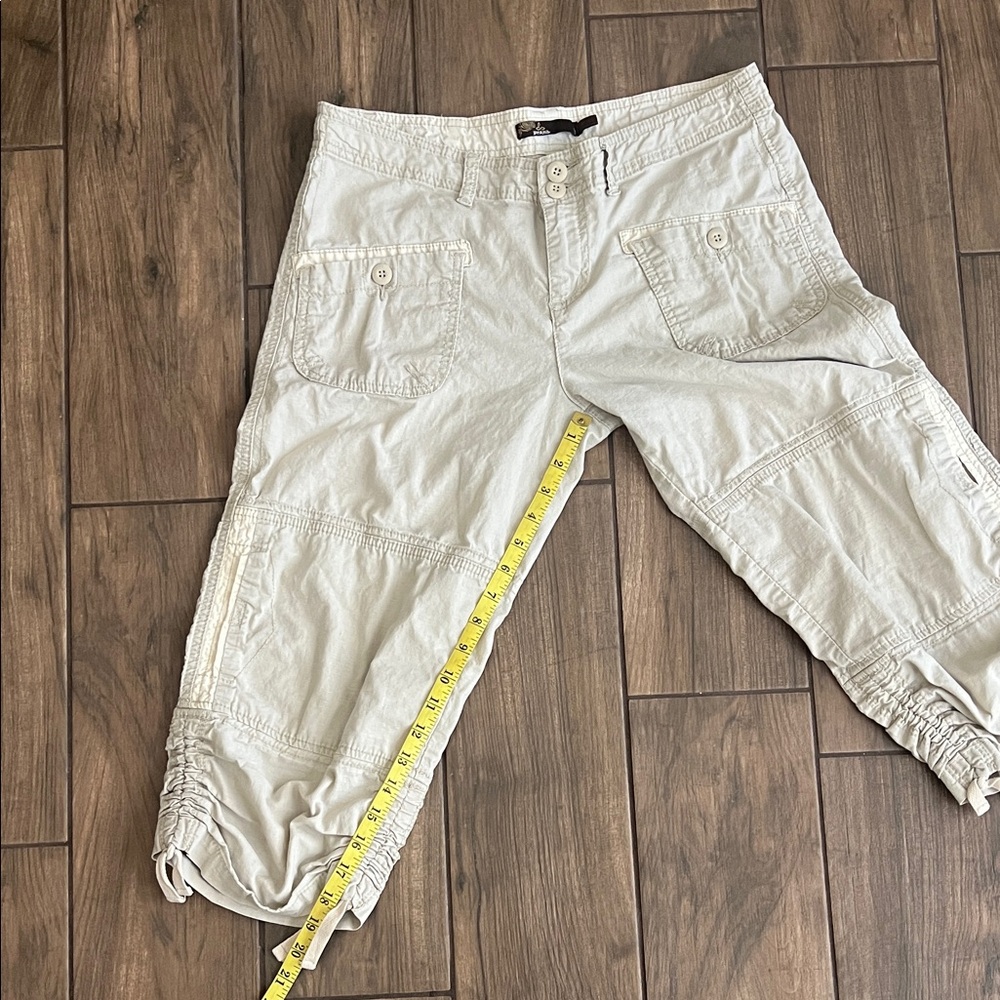 Prana Light Tan Cargo Capris - Picture 7 of 9